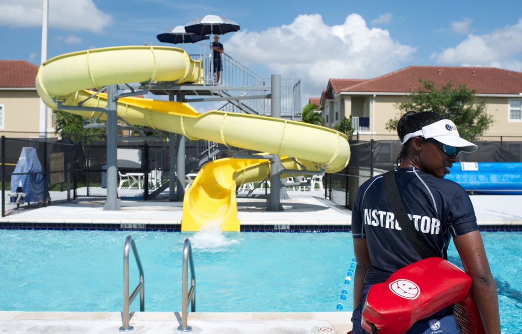 yellow slide
